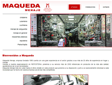 Tablet Screenshot of maquedamenaje.com